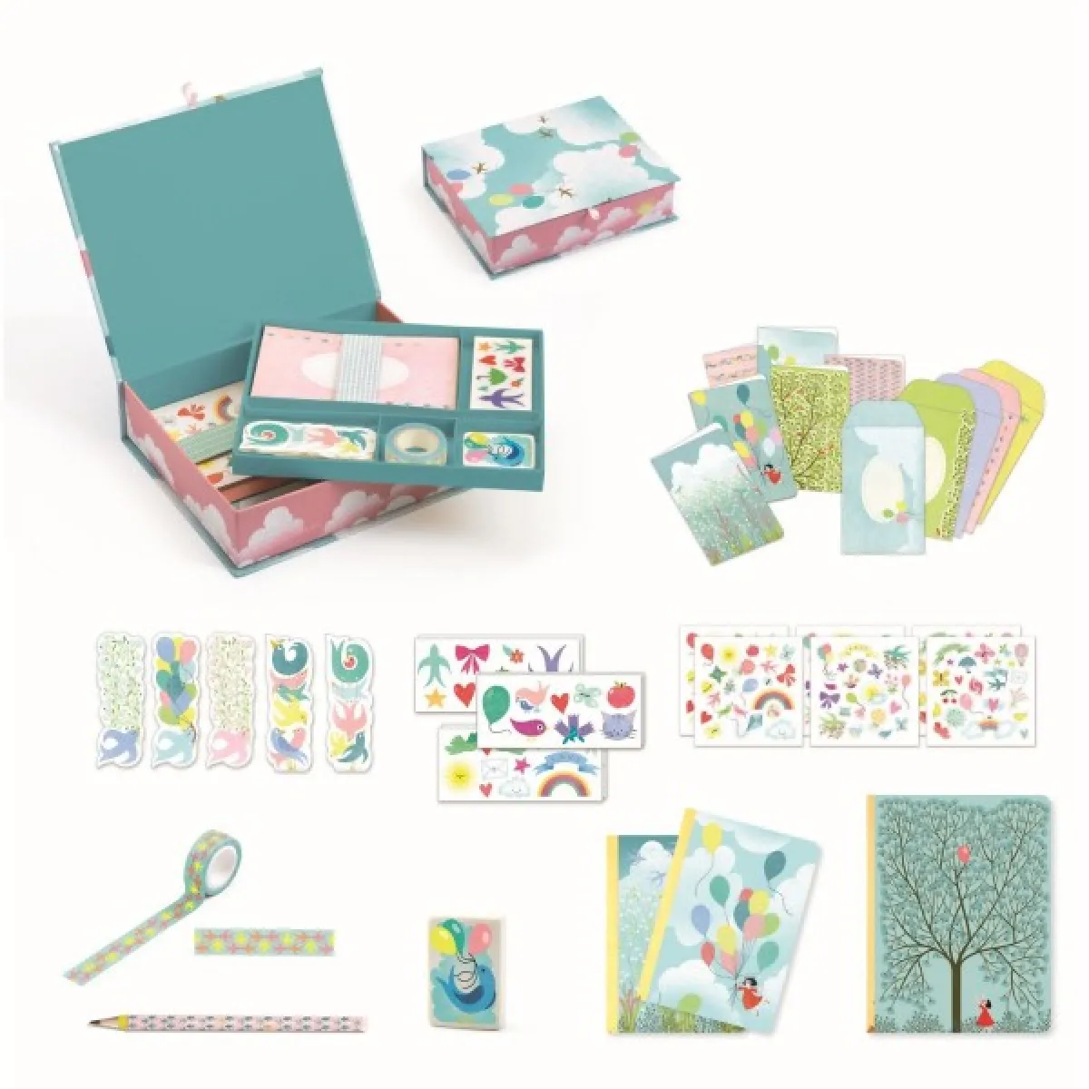 Djeco Vert Coffret Papeterie Charlotte - Image 4
