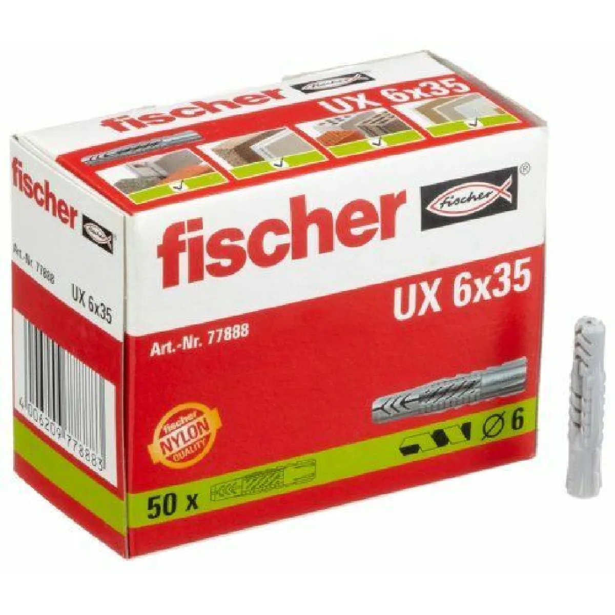 FISCHER UX6X35 Cheville universelle