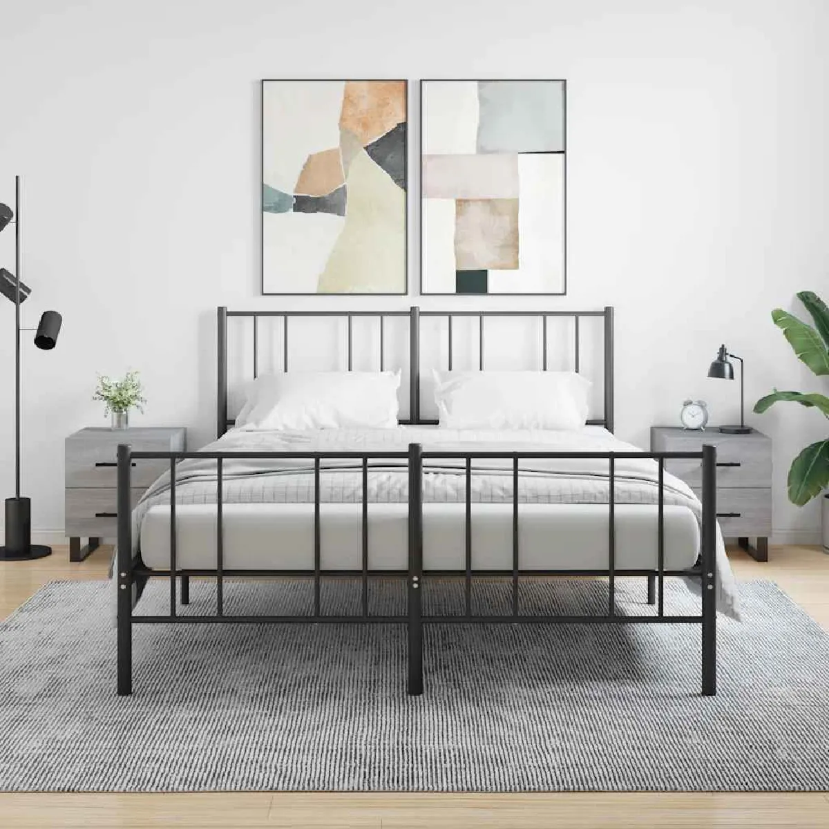 vidaXL Tables de chevet 2 pcs