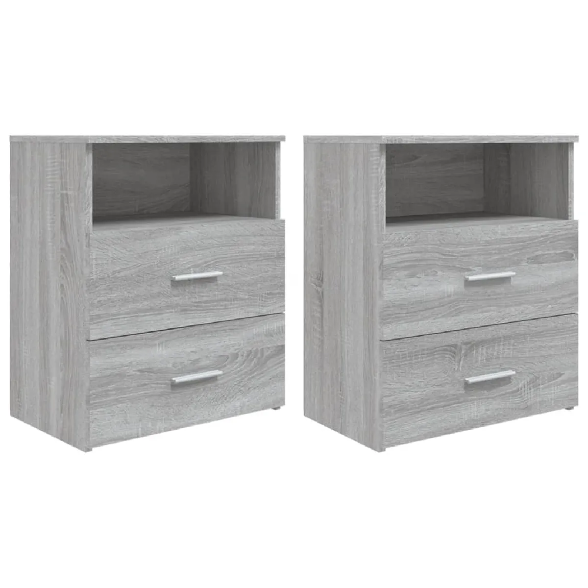 vidaXL Tables de Chevet 2 pcs Sonoma