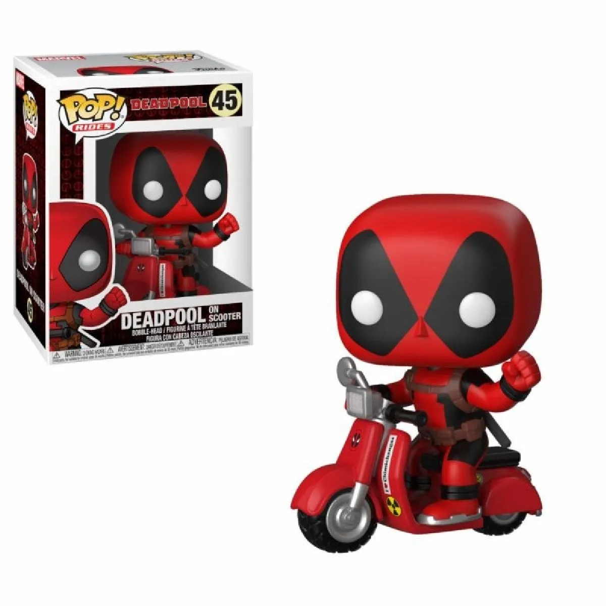 Funko Pop Rides Deadpool on Scooter