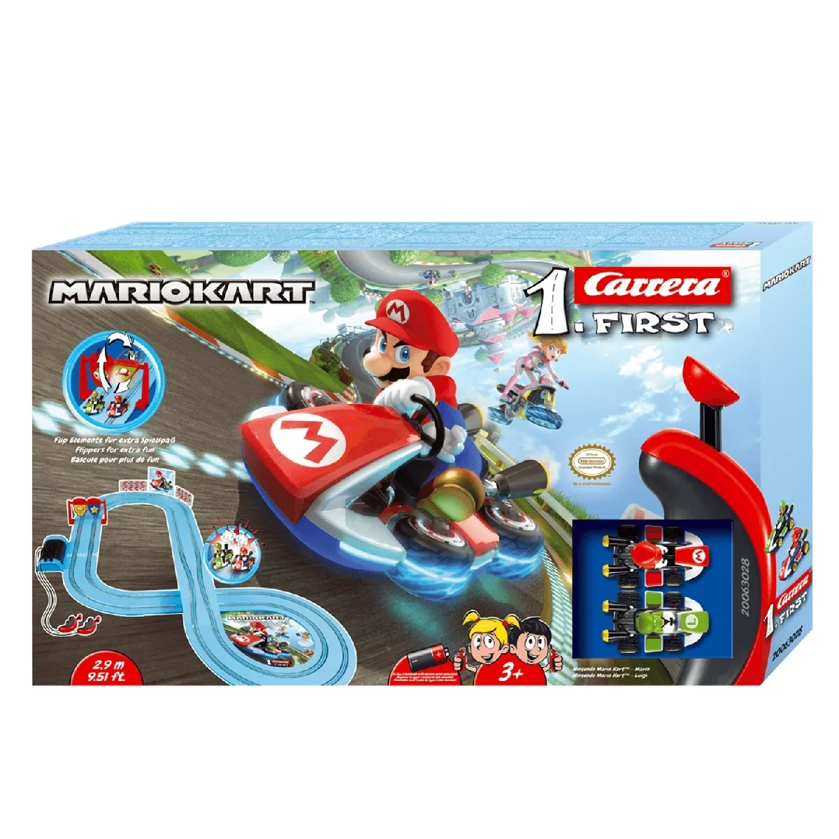 Set de pistes et véhicule Carrera RC Nintendo Mario Kart Plastique Bleu Vert Rouge - Image 6