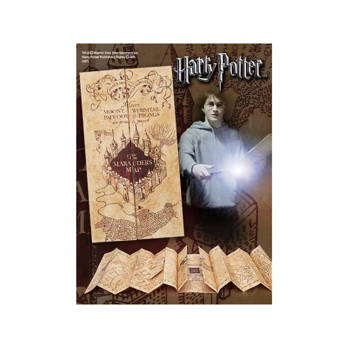Noble Collection Réplique Carte Du Maraudeur Harry Potter