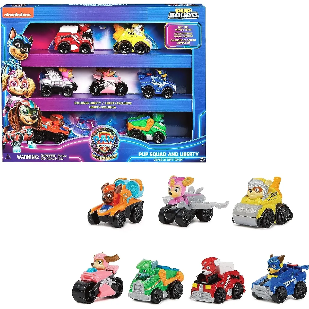 Coffret 7 Vehicule Figurines La Super Patrouille Le Film Spin Master Le Coffret