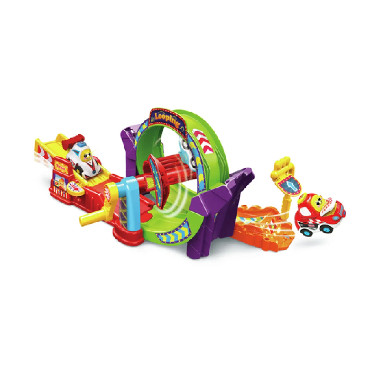 VTech Tut Tut Bolides Tut Tut Looping avec Voiture King Roi du Looping Circuit Voitures Enfant 1 Zone Magique Cadeau Garçon et Fille de à Contenu en Français - vue 7