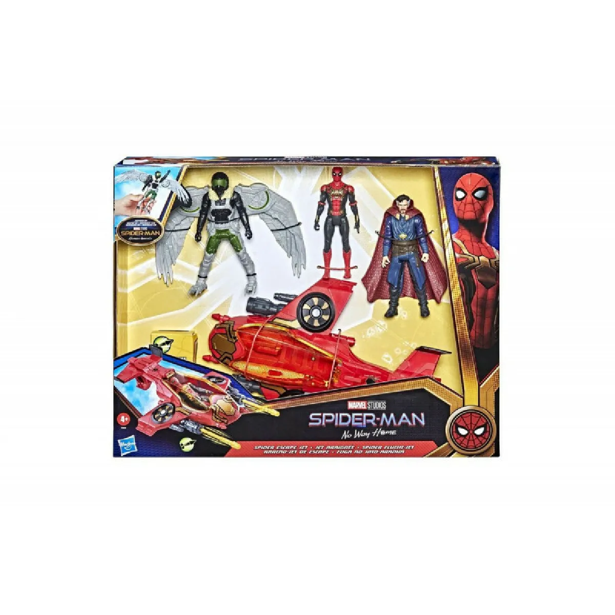 MARVEL Spider Man Jet araignée avec figurines