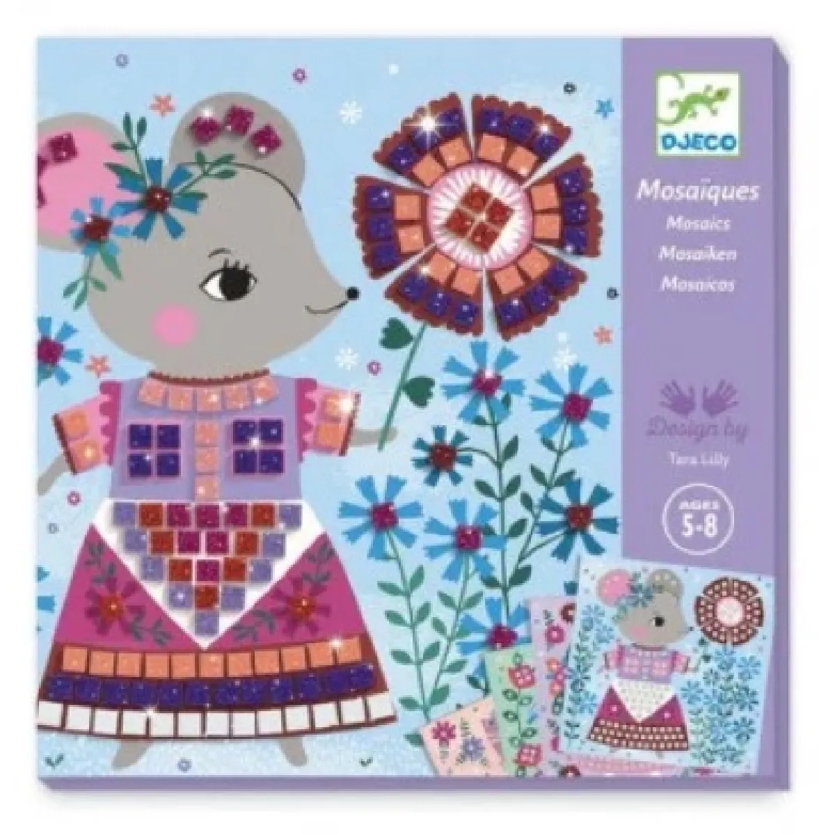 Djeco Coffret Mosaïques Enfant Lovely Pets