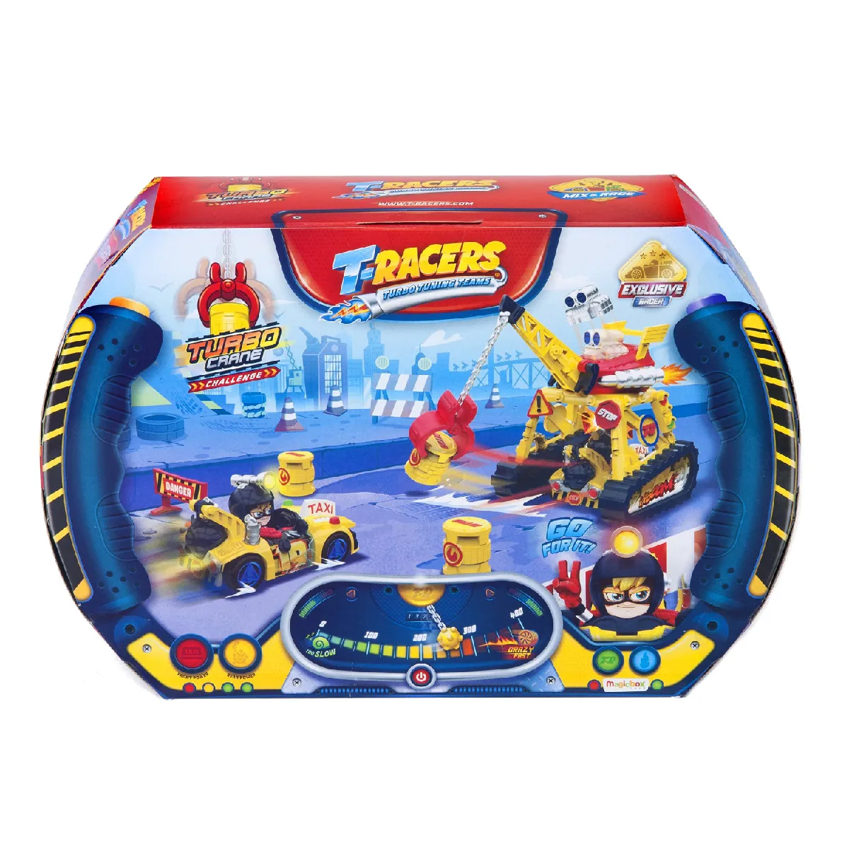 T-Racers Turbo Crane Challenge - Voiture jouet