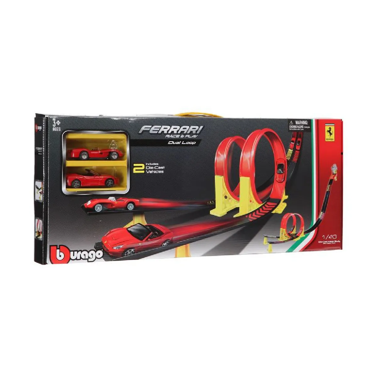 BBURAGO  Circuit Double Looping Ferrari
