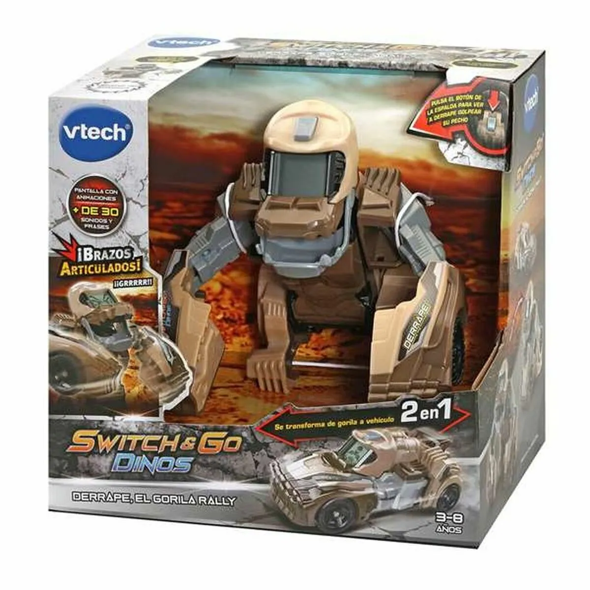 Voiture Switch & Go Dinos Surprise Vtech La Boite En Modèle Aléatoire