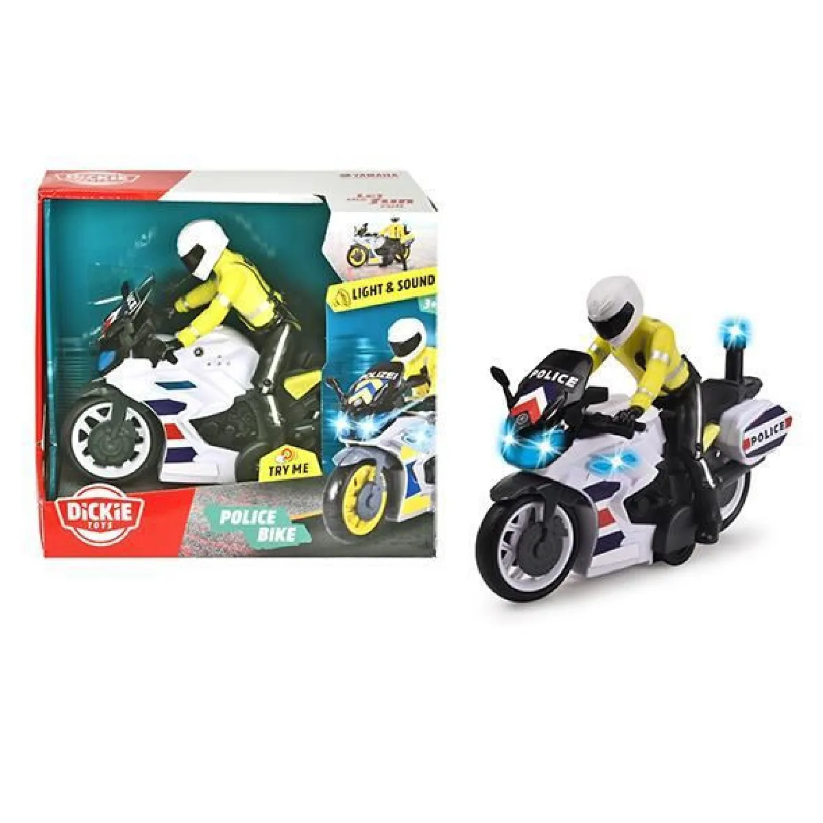 Diamond football company Moto jouet police Yamaha - Blanc