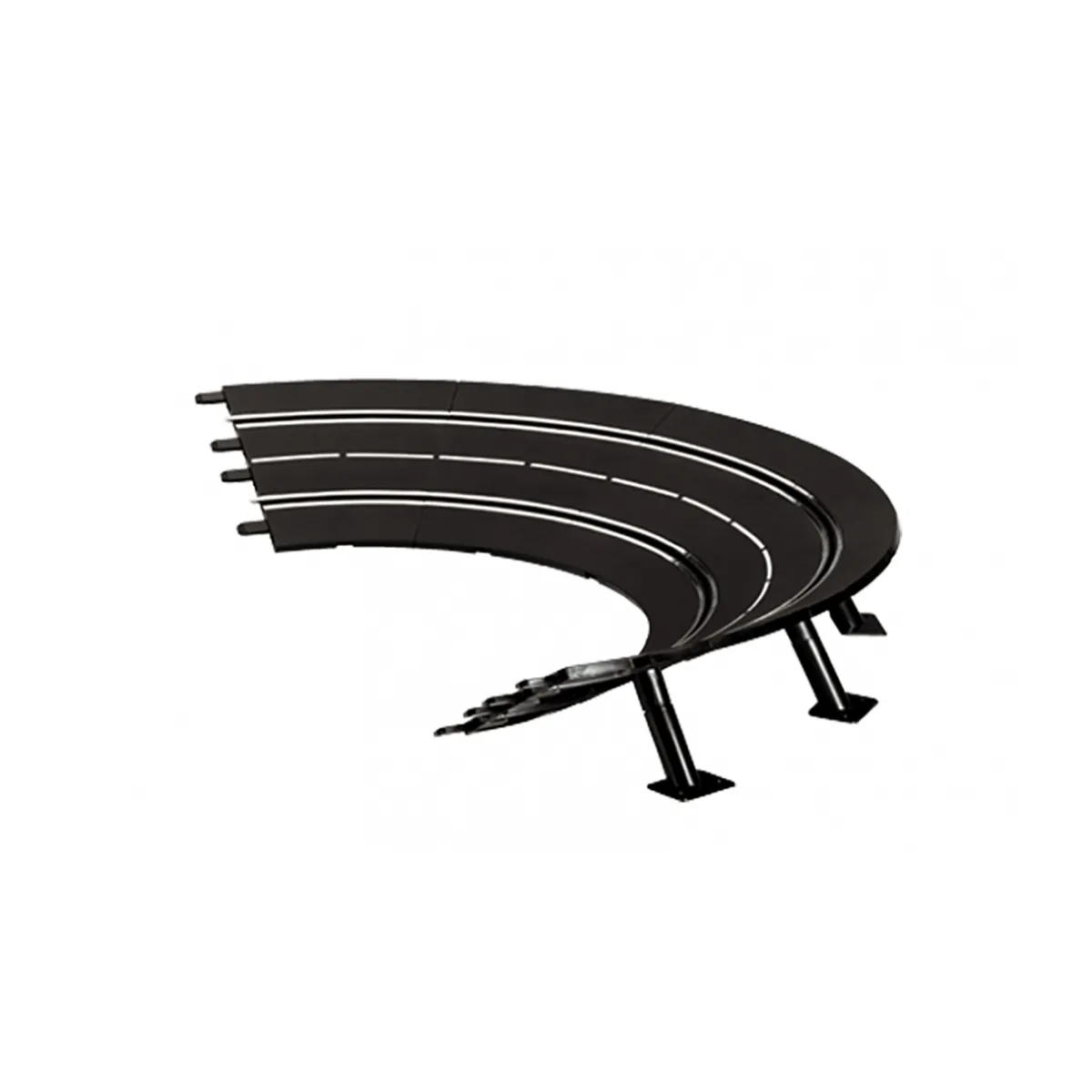 Stadlbauer - Extension de Circuit 1/24 - Virage à Inclinaison Elevée avec Supports - Noir - Image 5
