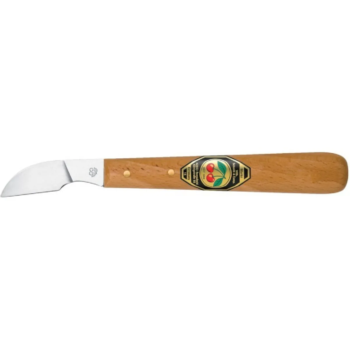 Kirschen Couteau à bois à coupe oblique, poignée en charmille Kirschen Couteau à bois à coupe oblique, poignée en charmille