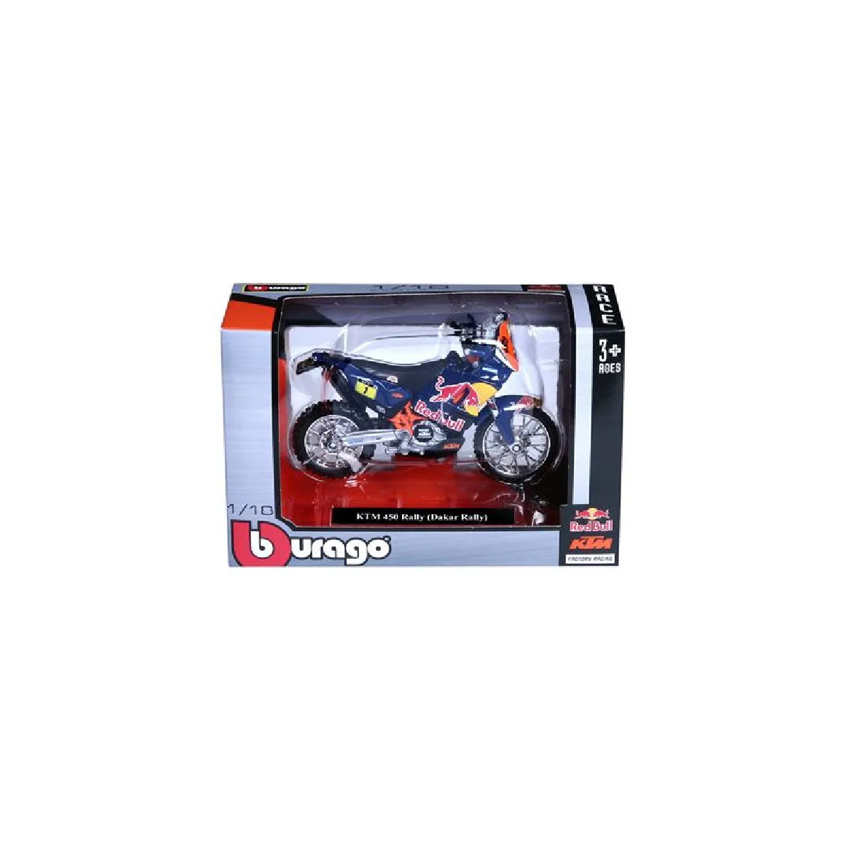 Bburago Moto Miniature Motocross Ktm - 1:18