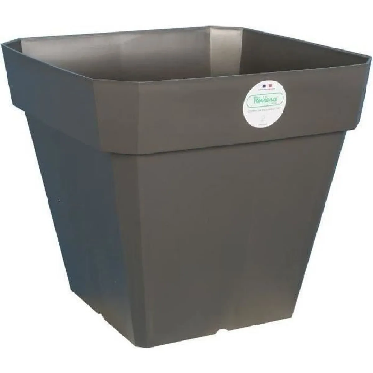 RIVIERA - Pot de fleurs carré Soleilla - 49 cm - 65 L - Gris - Image 2