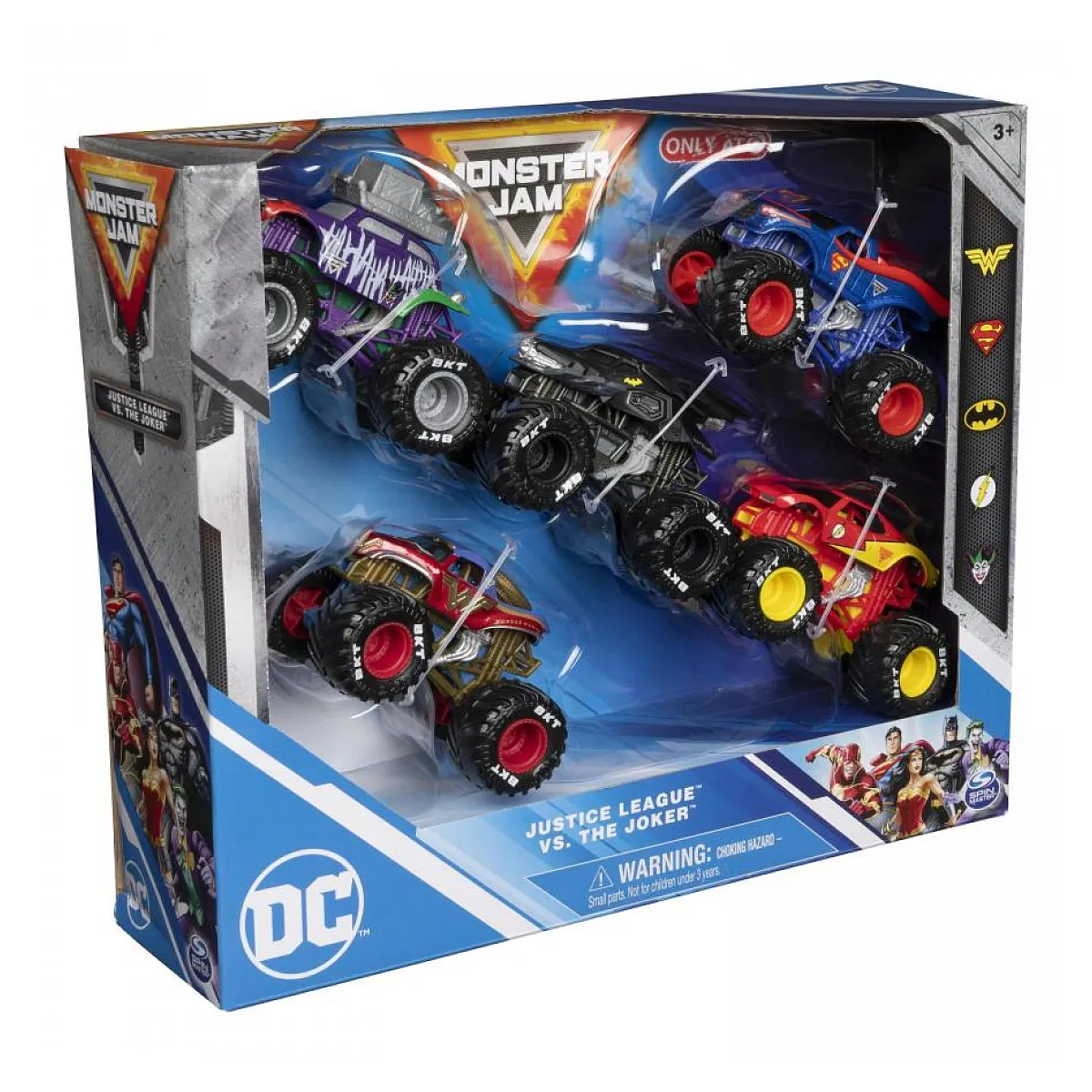 PACK DE 5 VEHICULES DIE CAST 1:64 DC COMICS Monster Jam - vue 3