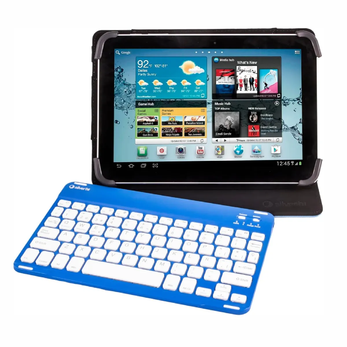 Silverht - Étui avec clavier Bluetooth - 10,1 pouces - Image 3