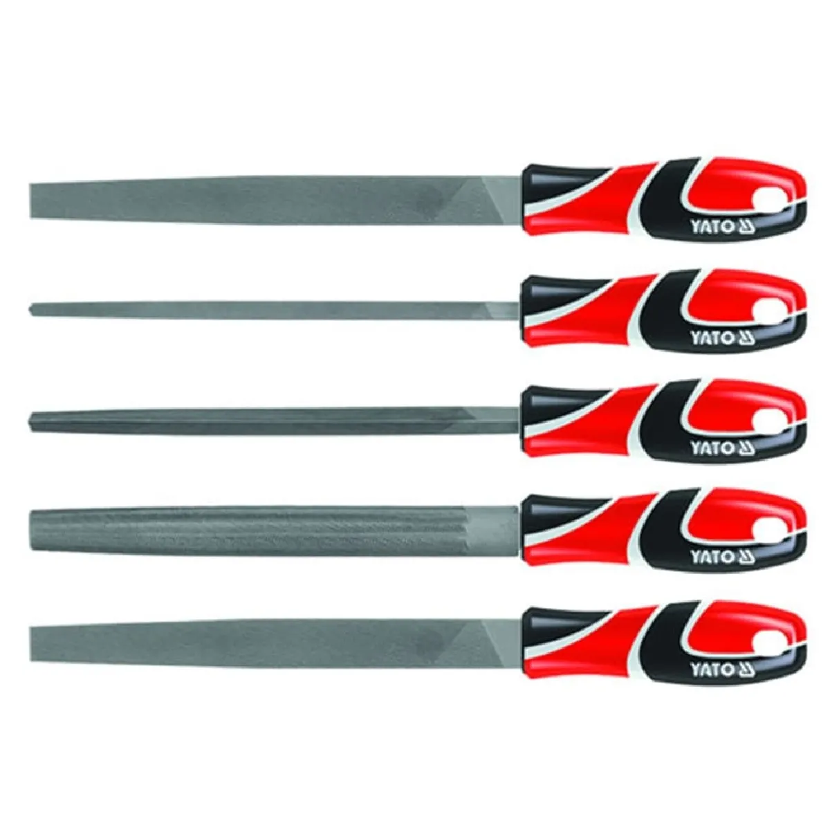 Yato Ensemble De Limes En Acier - 5 Pcs