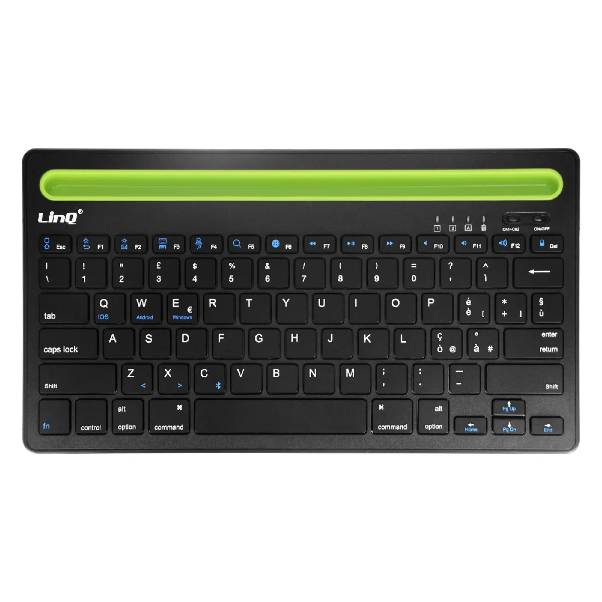 Linq Noir Clavier Sans Fil Qwerty Compatible Ios / Android / Windows - Image 2