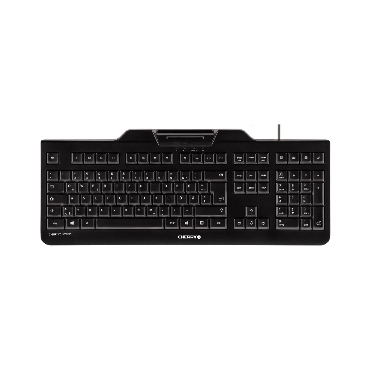 Clavier Cherry KC 1000 SC Alámbrico USB AZERTY Français Noir Complet - Image 4