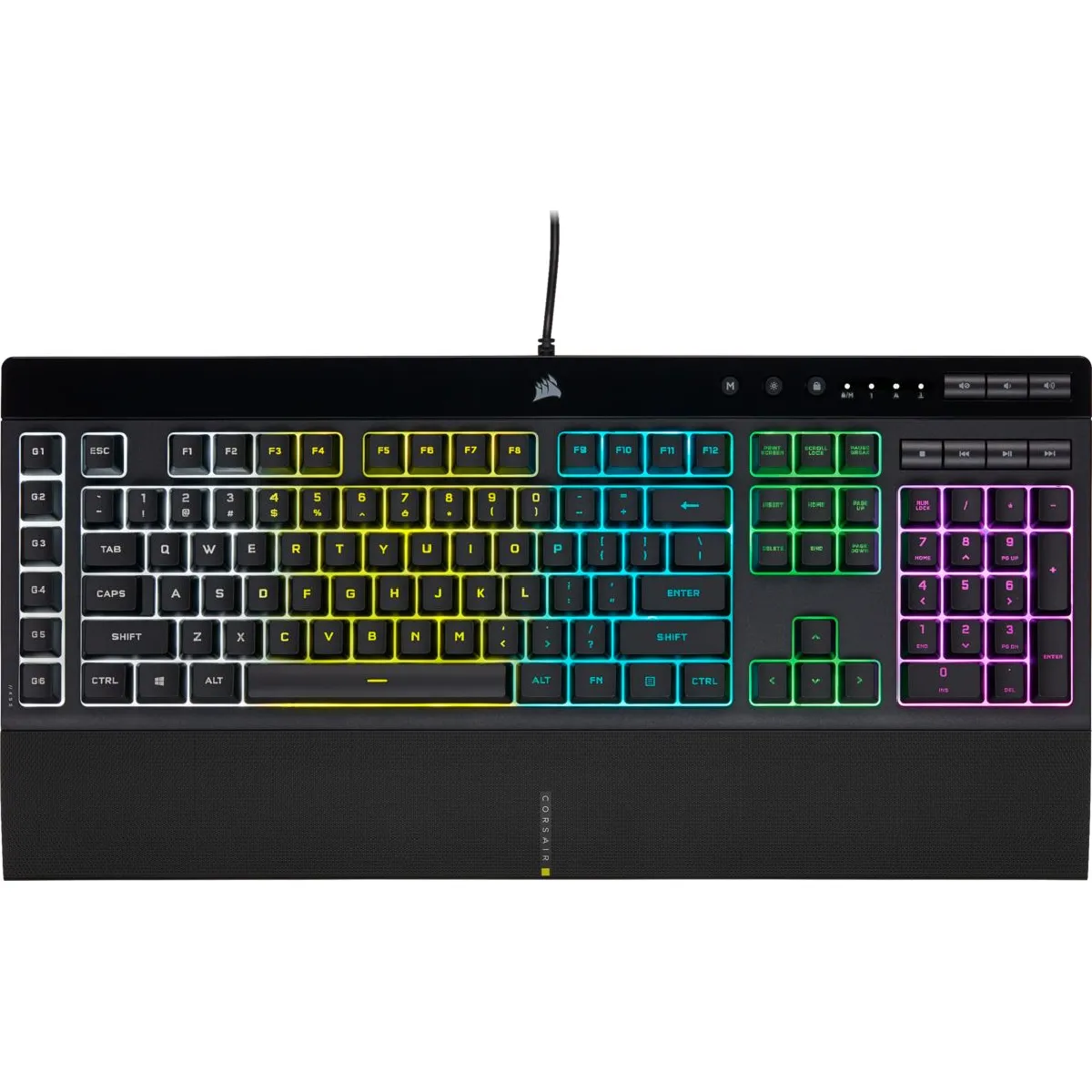 Clavier d'ordinateur Corsair 15666435 K55 RGB Pro Clavier USB QWERTY Anglais - vue 2