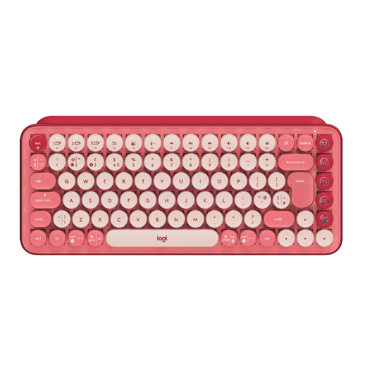 Clavier Mécanique SANS FIL LOGITECH POP Keys – Multidispositif avec Touches Emoji - vue 8