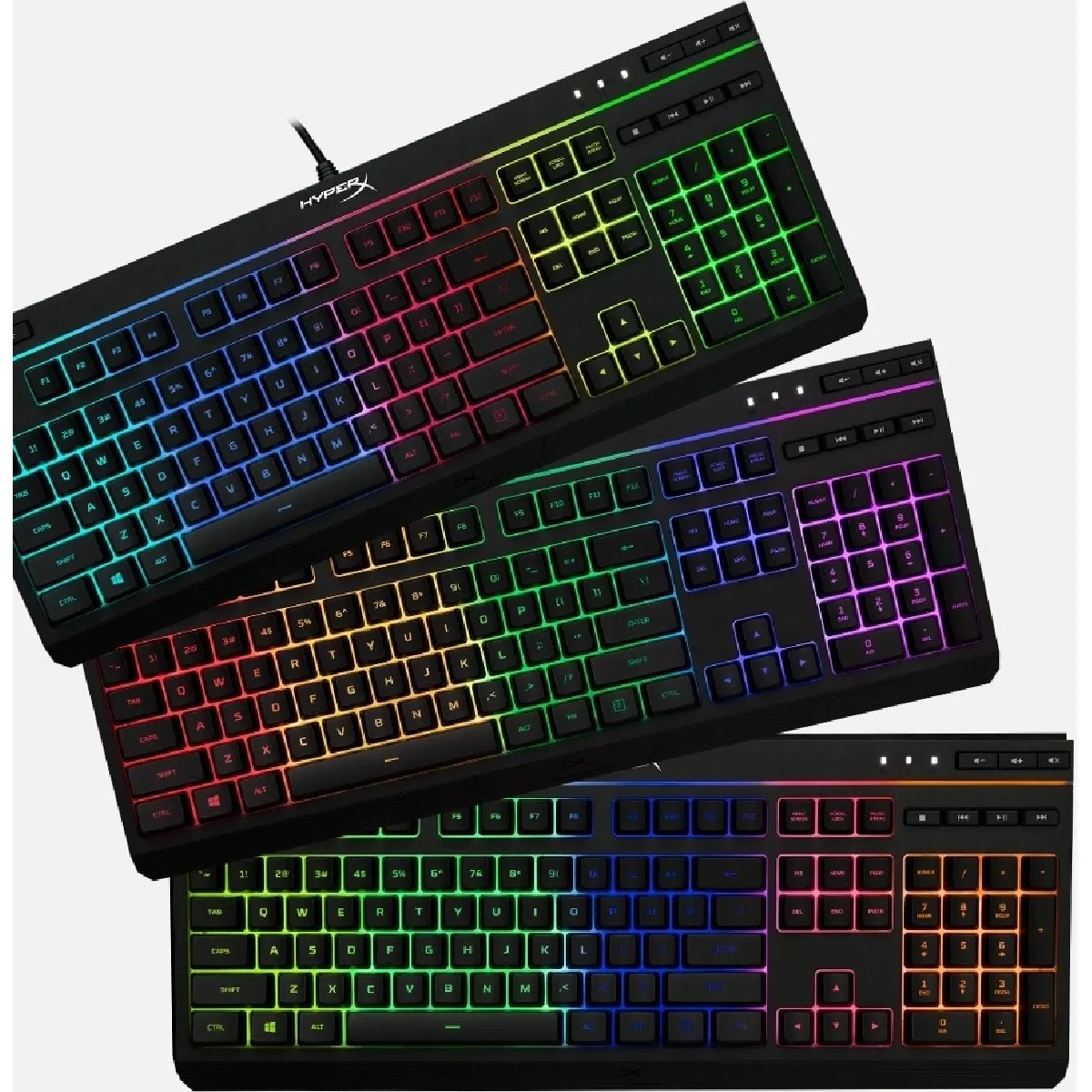 Clavier Gaming HyperX Alloy Core RGB – Rétroéclairage LED RGB, USB