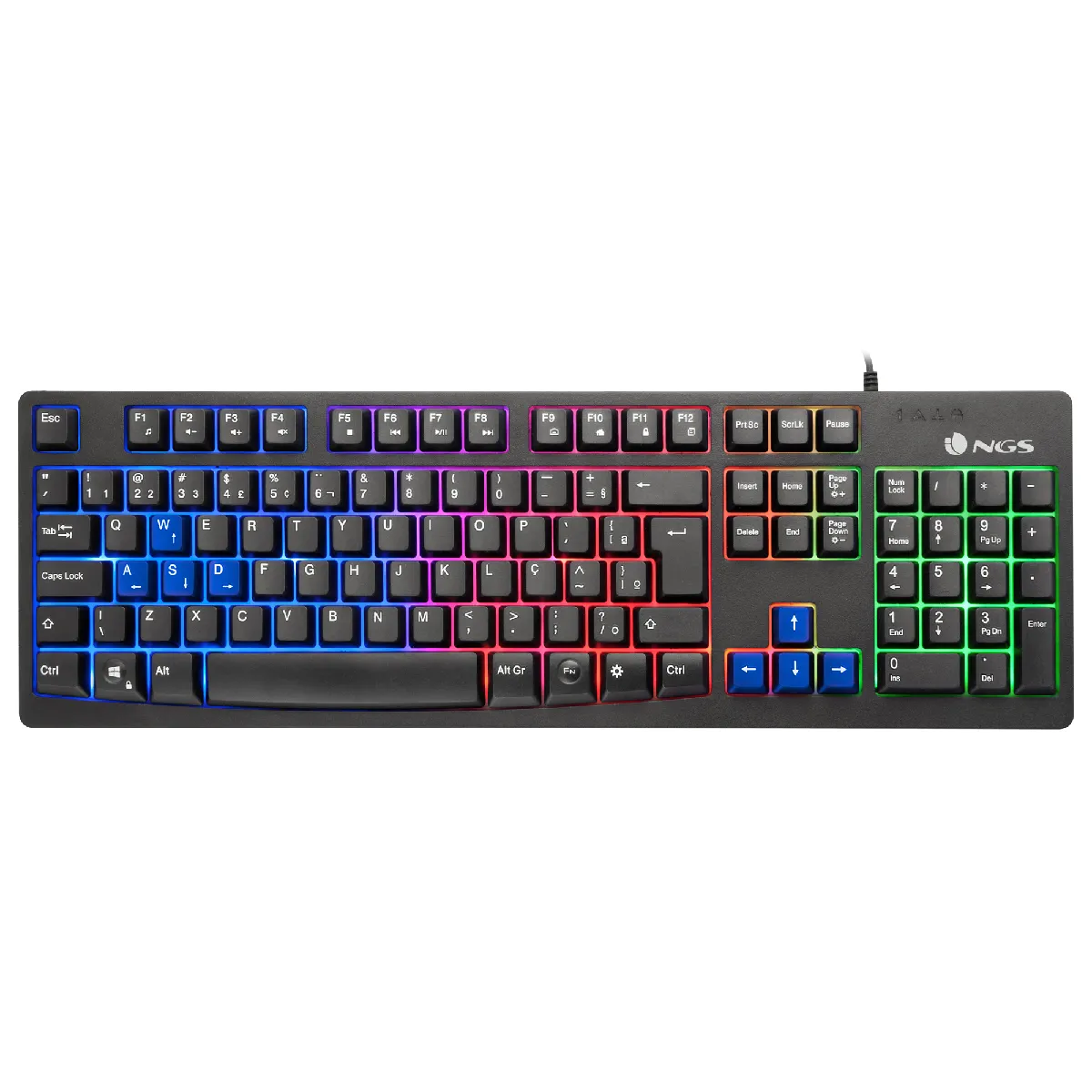 Ngs Gkx-300 Gaming Keyboard Noir Spanish QWERTY