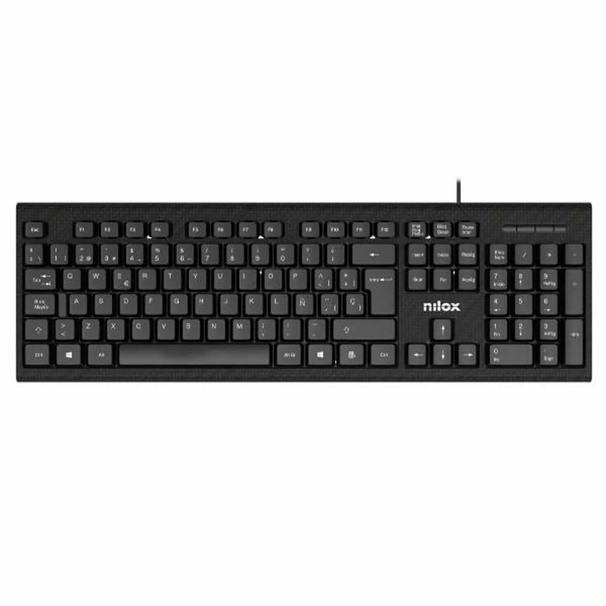 Nilox Noir Clavier Filaire Bureautique