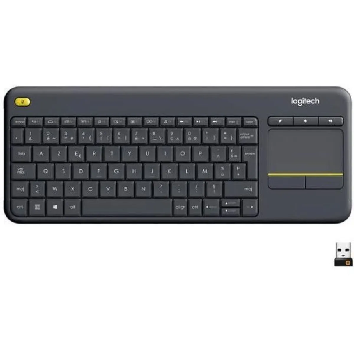 Logitech K400 Plus Noir - Sans fil