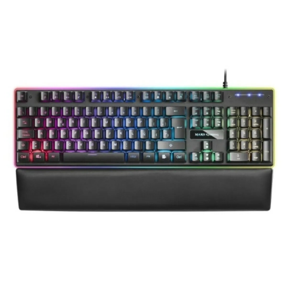 Anima Noir Mars Gaming Mk320 - Clavier - Full Size - Backlit - Usb - Qwerty - Espagnol - Commutateur : H-Mechanical Red - Image 3