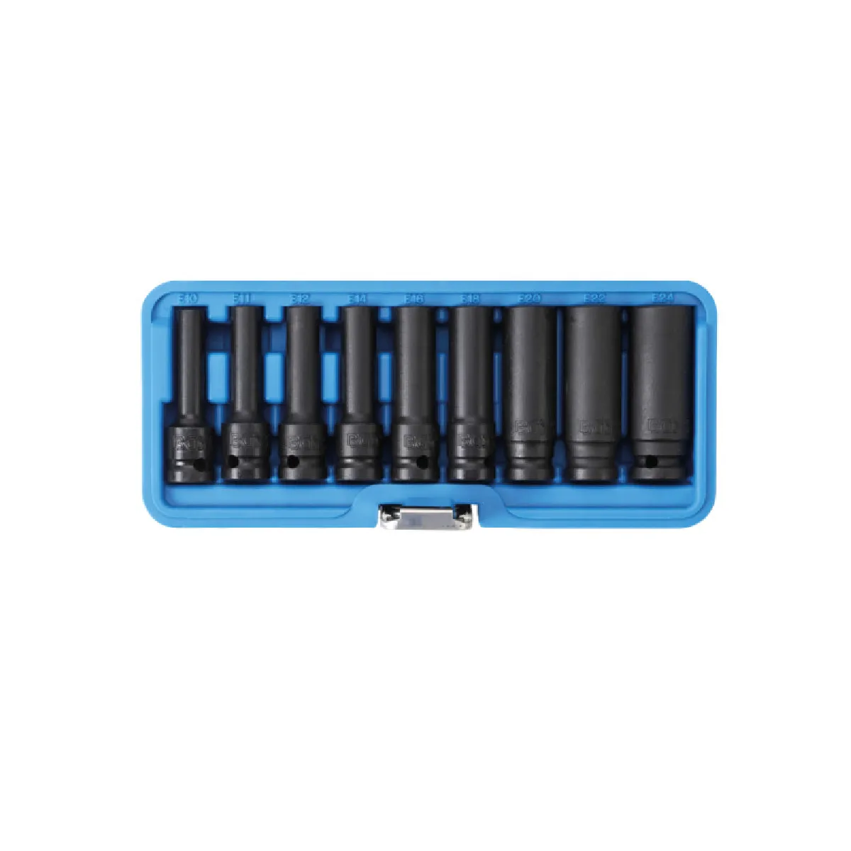 Non Communiqué Coffret De Douilles À Choc Profil E Longues Bgs Technic - 12,5 Mm - 9 Pcs - 5204 - Image 3