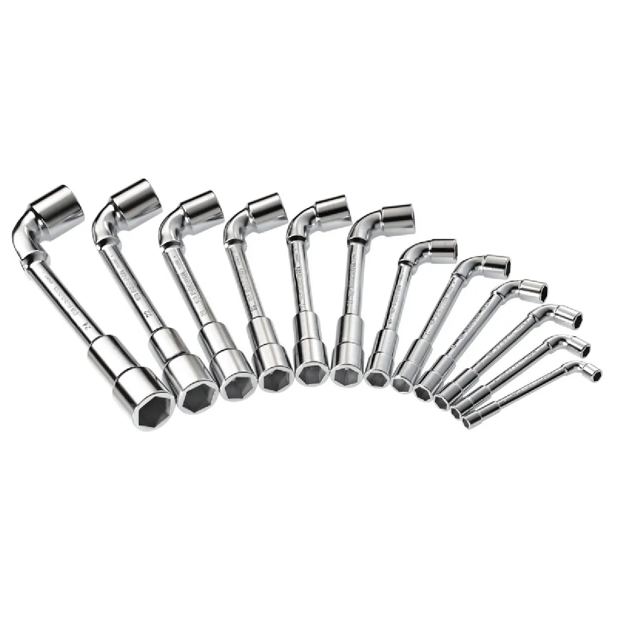 75 Jeux de clés à pipe débouchées métriques et en pouces Facom 75.JE16 - vue 2