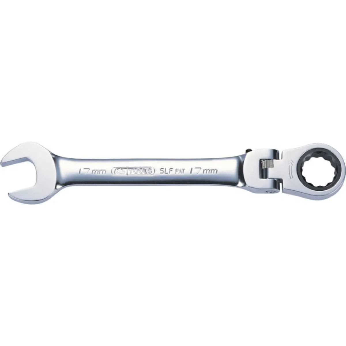 KS TOOLS Cl&eacute;s mixtes &agrave; cliquet &agrave; t&ecirc;te inclinable &agrave; verrouillage GEARplus&reg; 16 mm