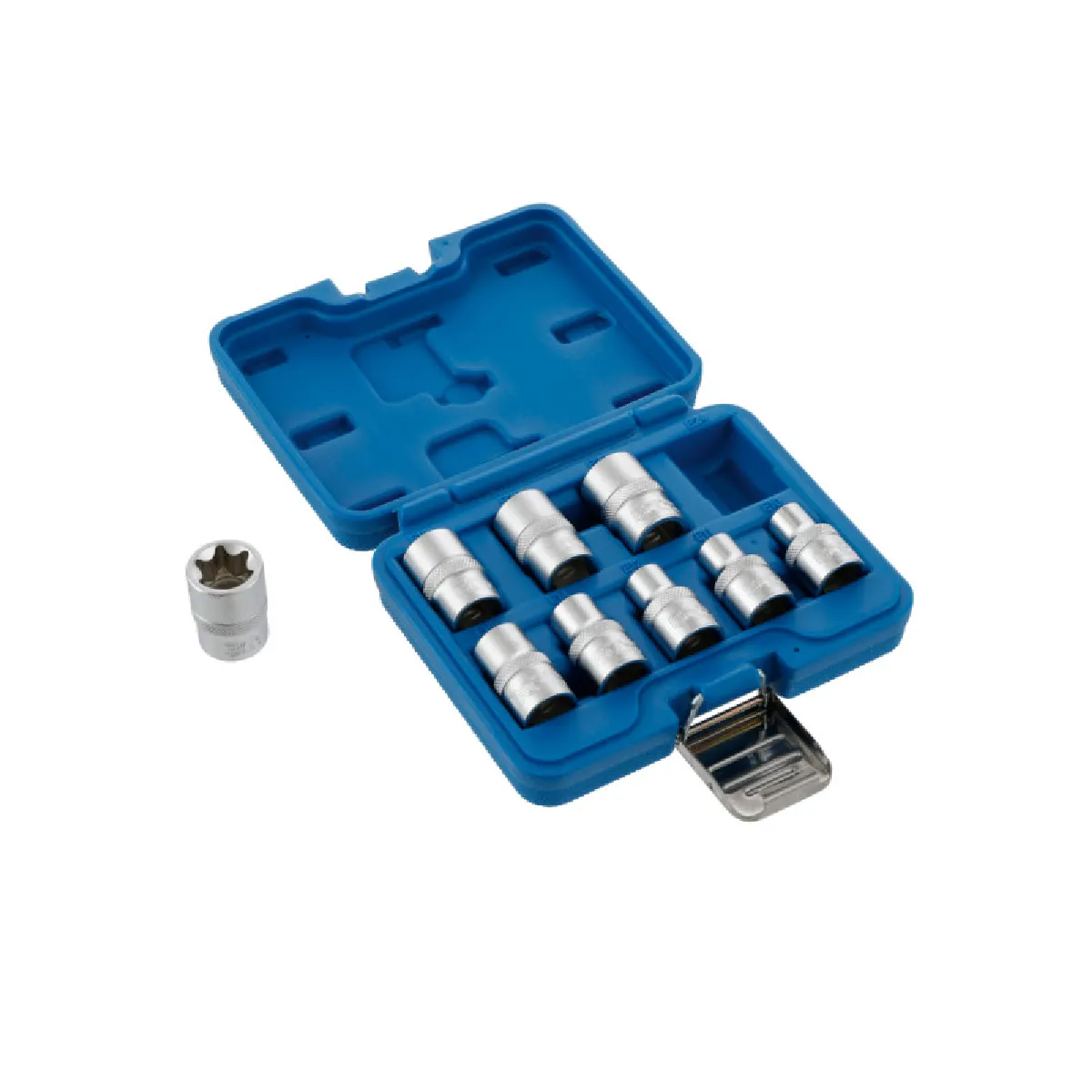 BGS Technic - Coffret de douilles profil E - 12,5 mm - 9 pièces - Image 3