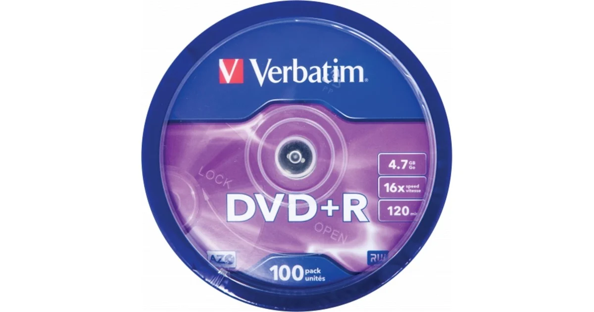 Verbatim DVD R 100 Unités - vue 2