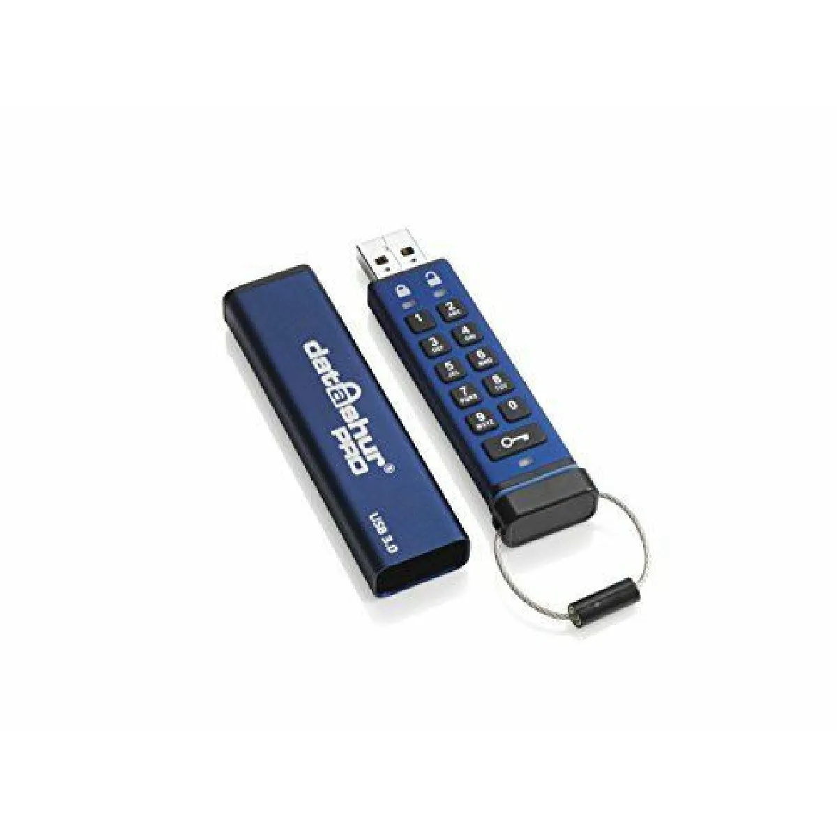 Clé USB iStorage datAshur Pro 64GB USB 3.2 Bleu Sécurisée - Image 4