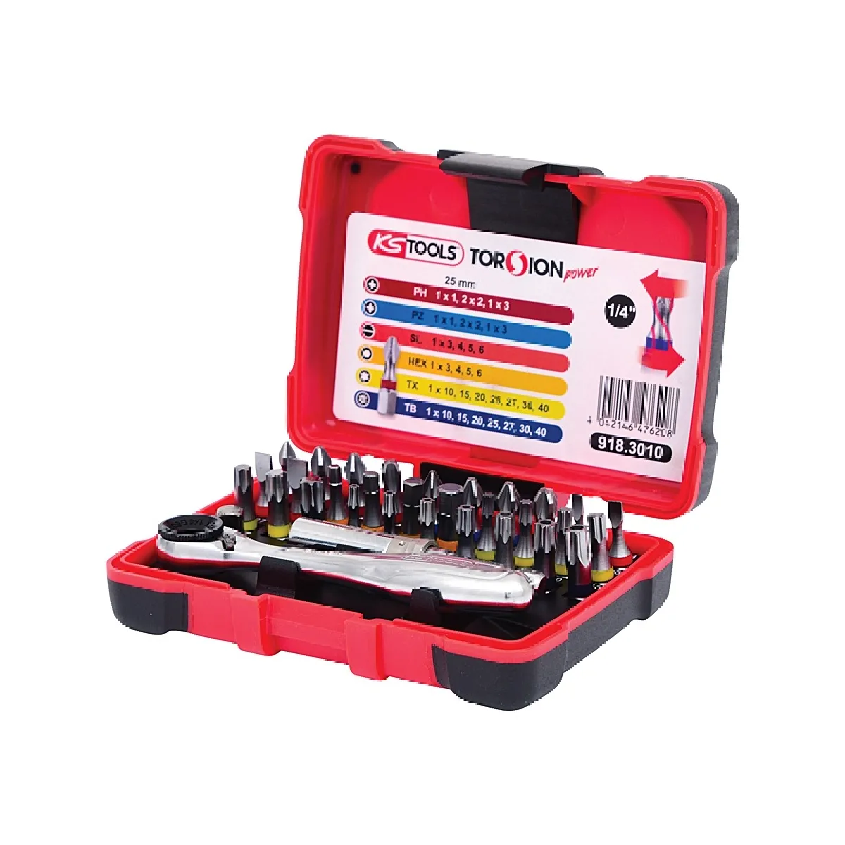 Ks Tools Coffret Embouts De Vissage À Cliquet - 32 Pièces