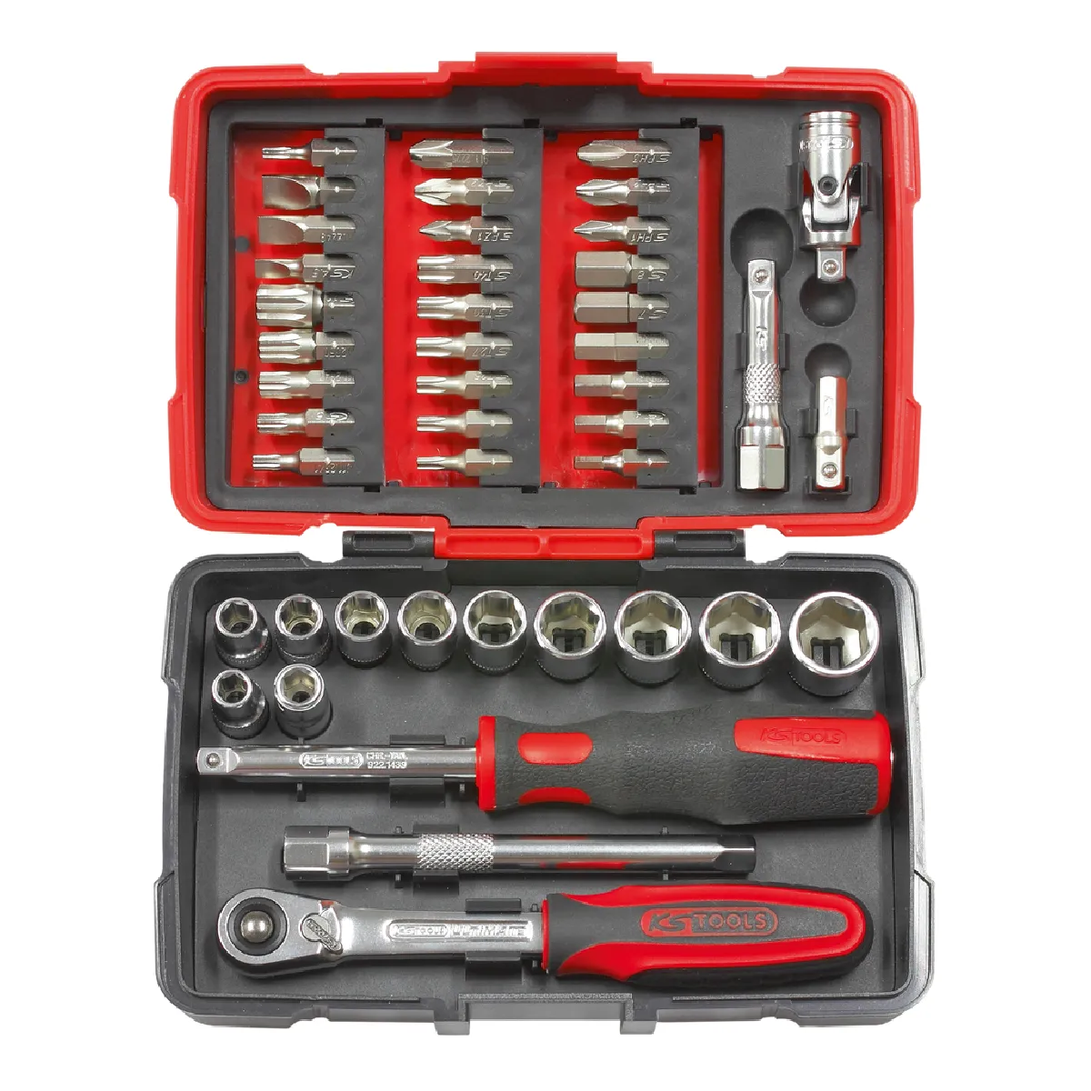 KS Tools - Coffret de douilles ULTIMATE - 1/4" - 44 pièces - Image 3