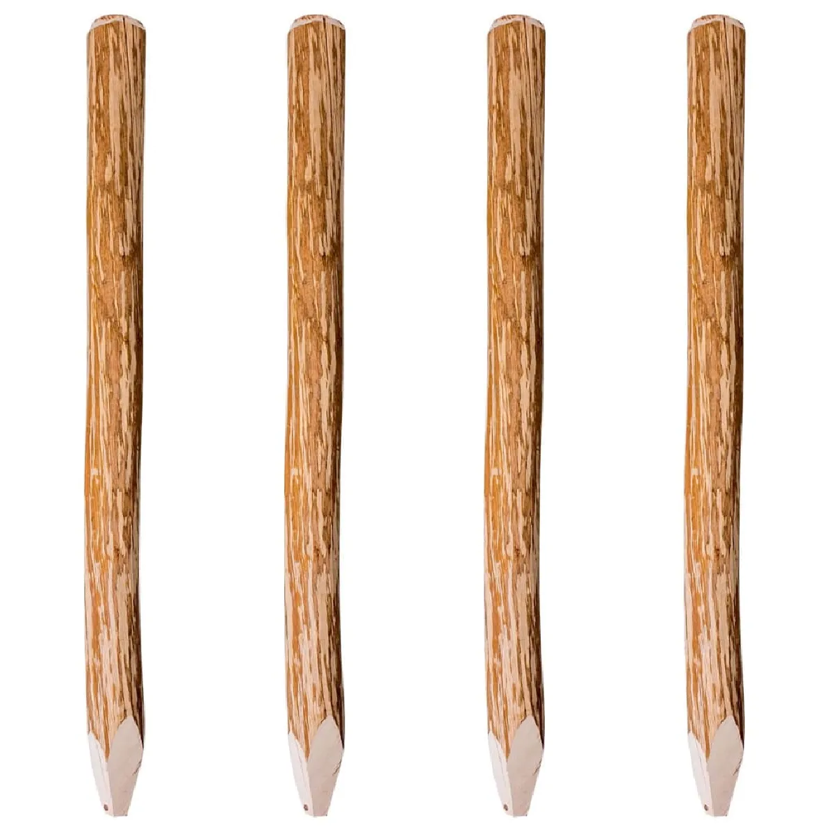 vidaXL Poteaux de clôture Bois de noisetier - vue 3