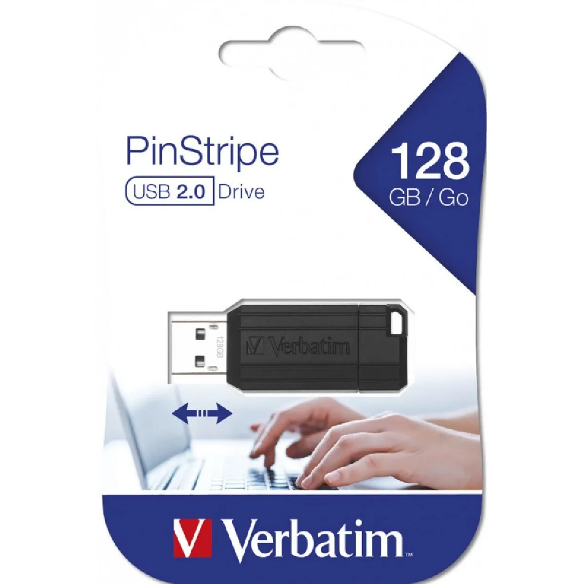 Verbatim Pin Stripe USB Drive - vue 2