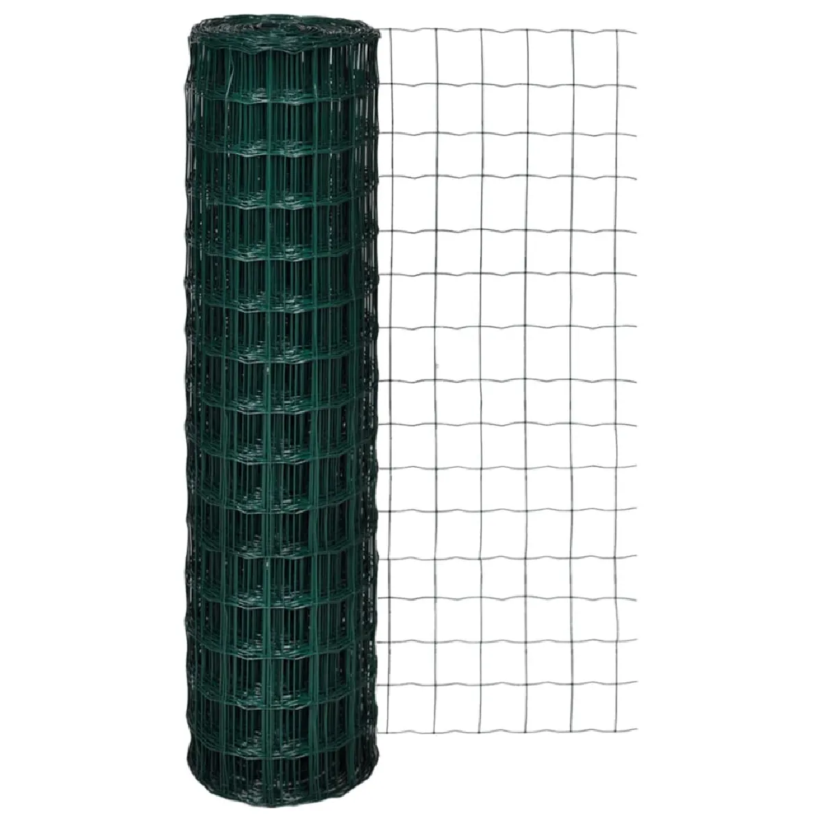 Vidaxl Clôture euro Acier 10 x 15 m Vert 140575