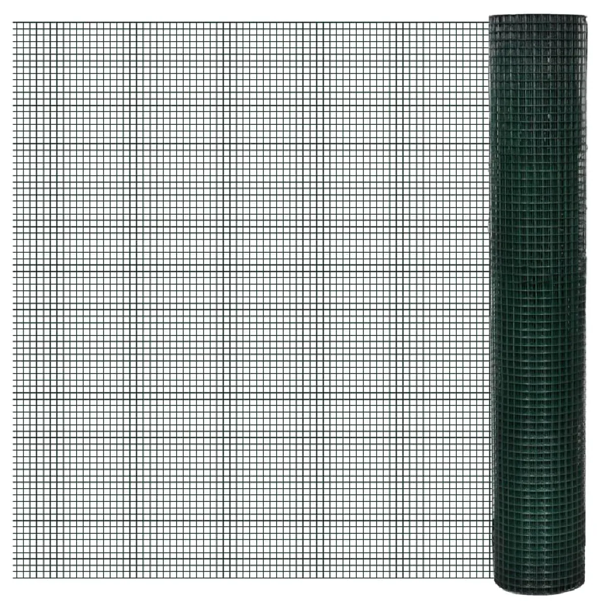 vidaXL Grillage Acier galvanisé et revêtement en PVC 25 x 1 140437 - vue 2