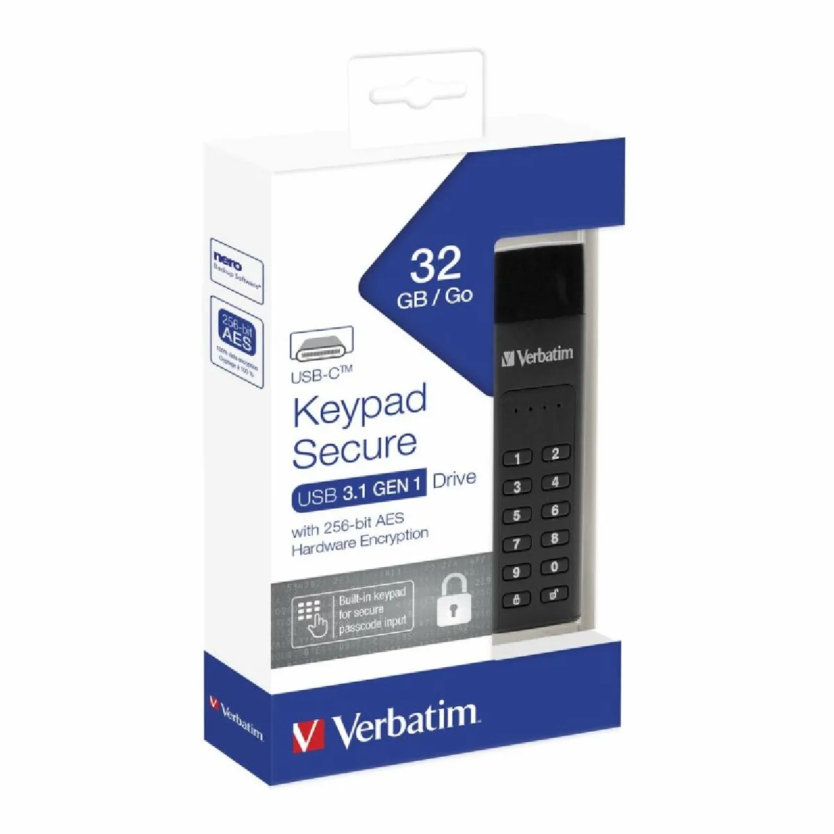Verbatim Keypad Secure - 32 Go