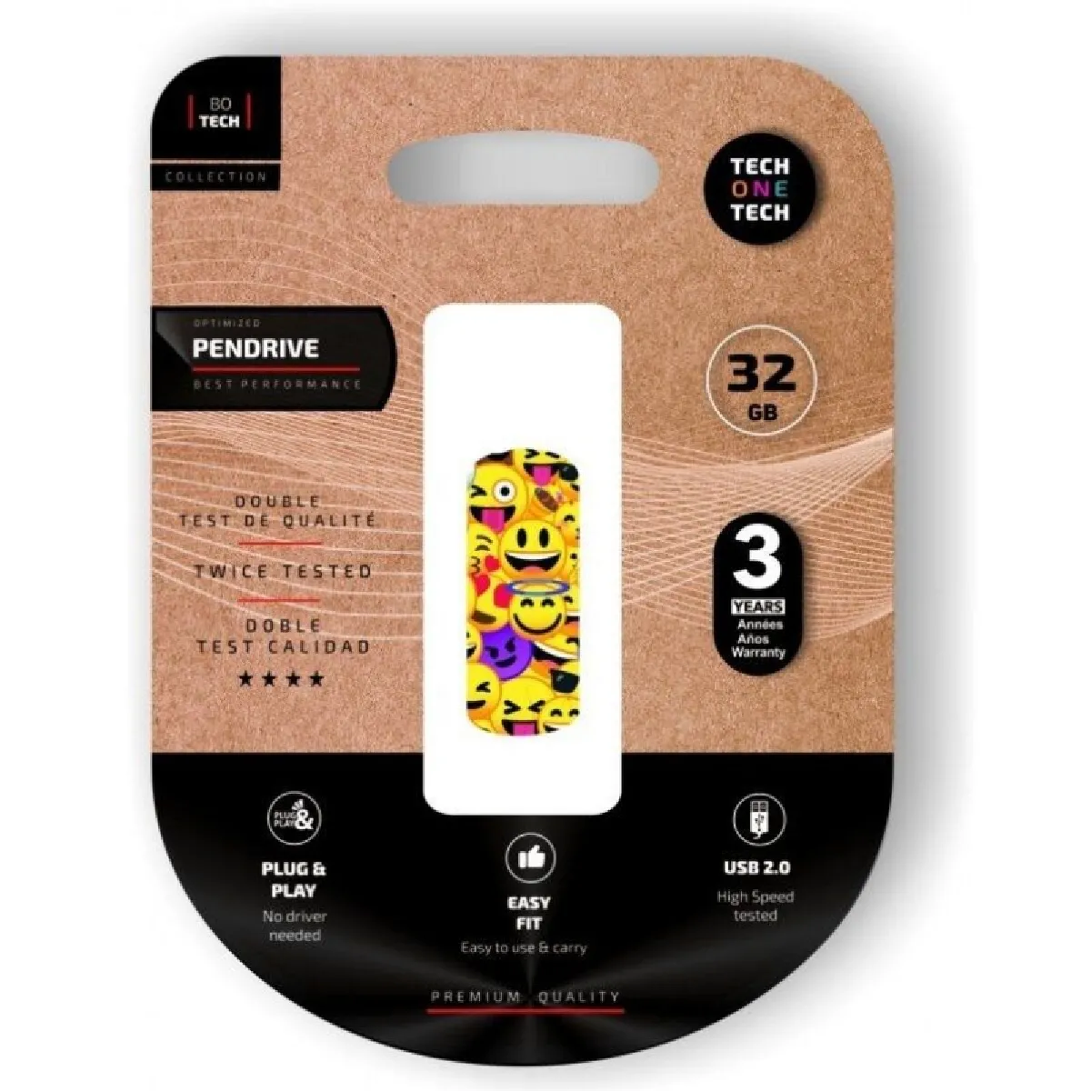 Non Communiqué Techonetech Clé Usb Tech Emoji Collage Mémoire Usb 2.0 32 Go - Image 4