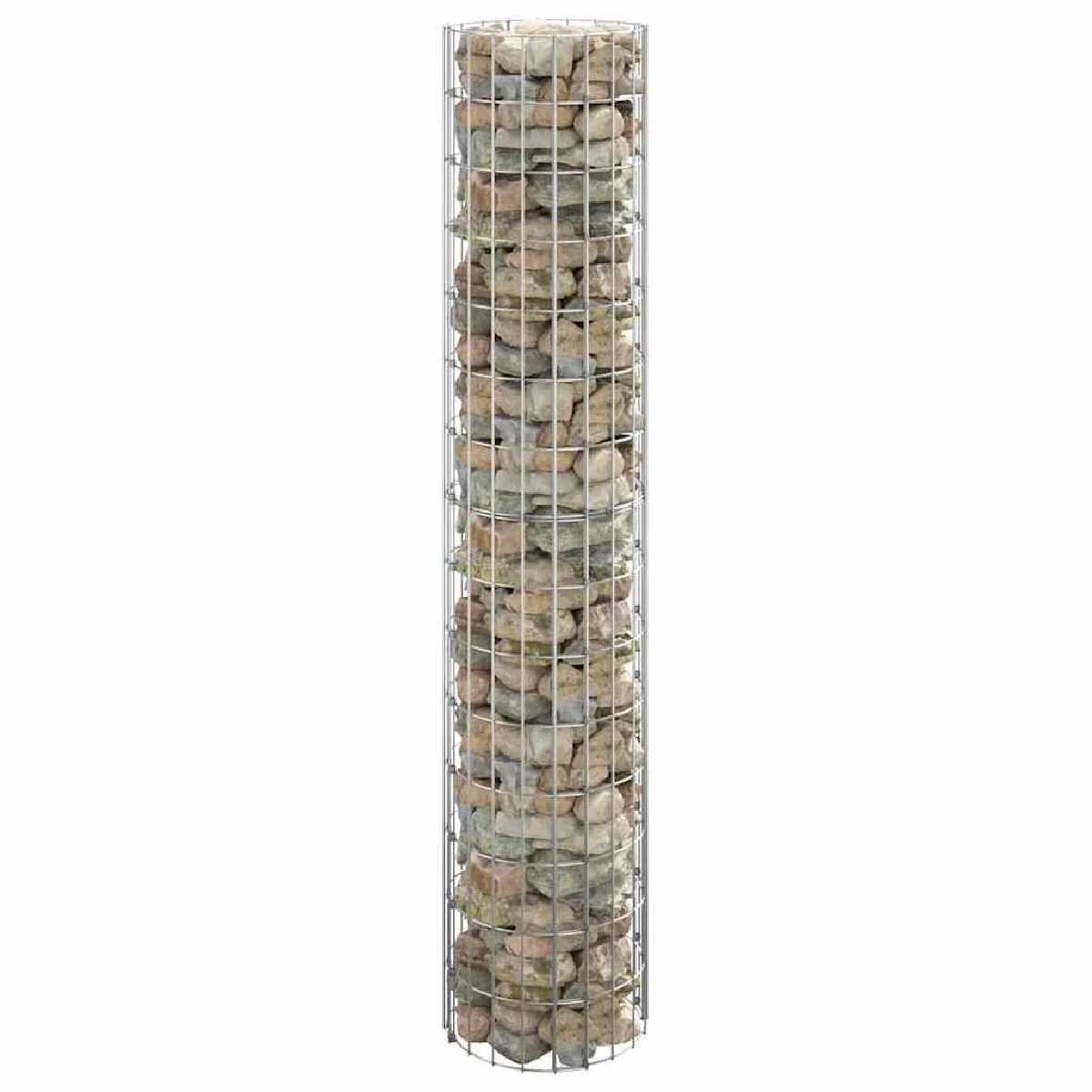 vidaXL Poteau à gabion acier galvanisé