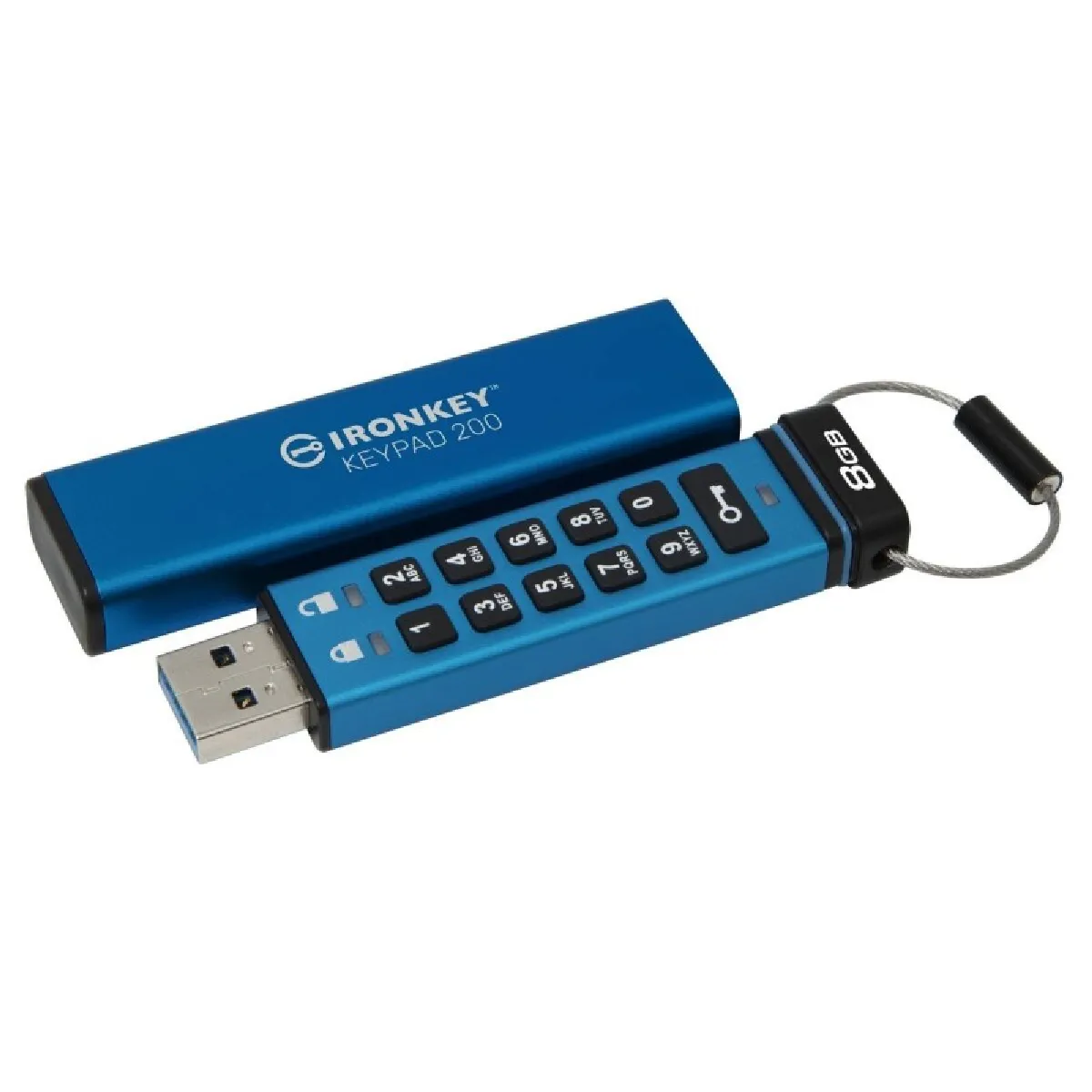 Kingston Technology IronKey Keypad 200 de 8 Go FIPS 140 3 niveau 3 en attente chiffrement AES 256 Neuf - vue 9