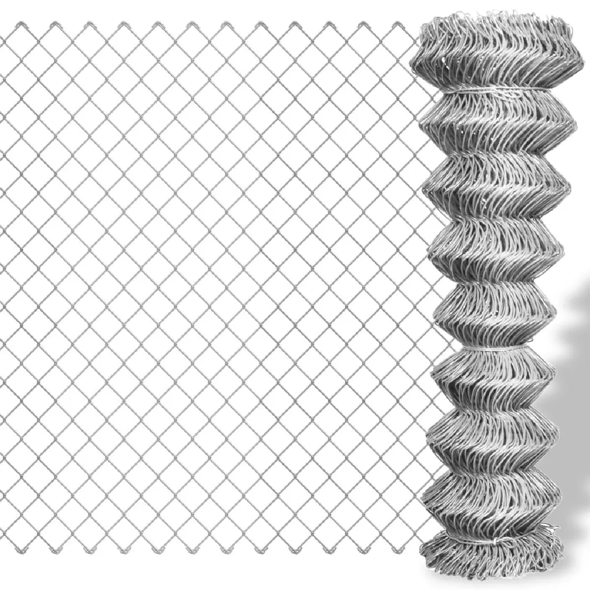 Vidaxl Clôture à Mailles losangées Acier 25x1 5