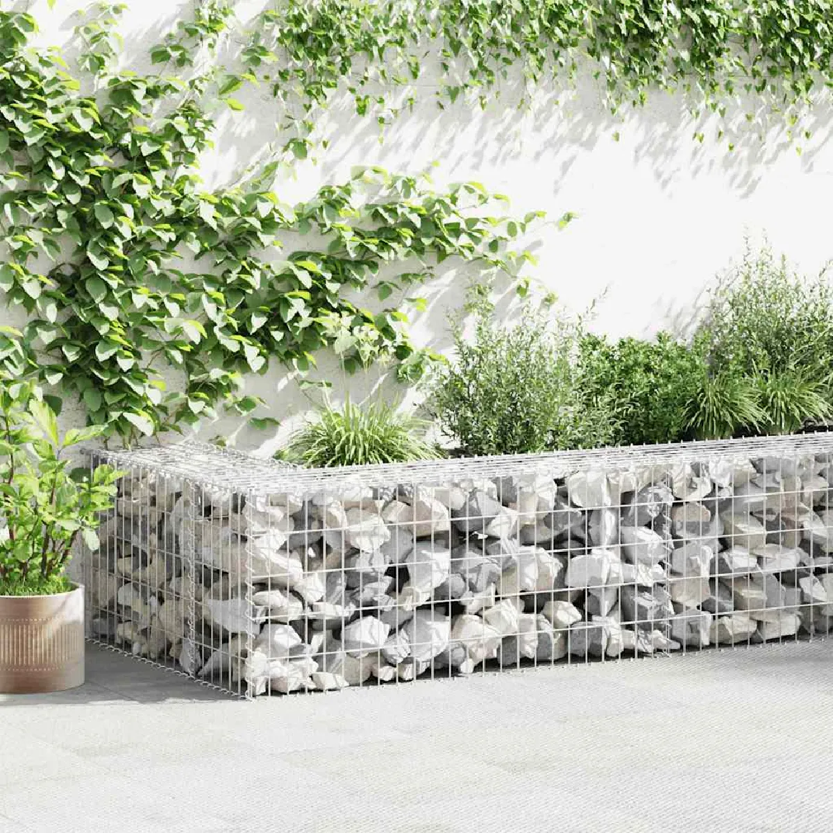 Mur en gabion avec couvercles VIDAXL 300x30x50 cm Acier galvanisé Grande capacité de charge - vue 2