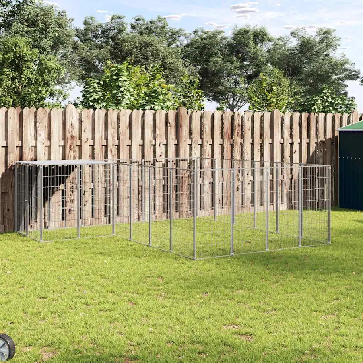 vidaXL Chenil avec toit 8 47 m² - vue 2